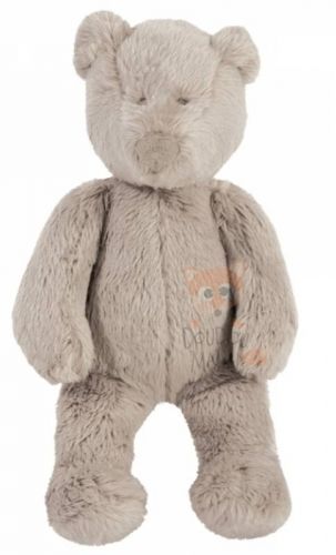  basile et lola hochet ours céladon gris beige 